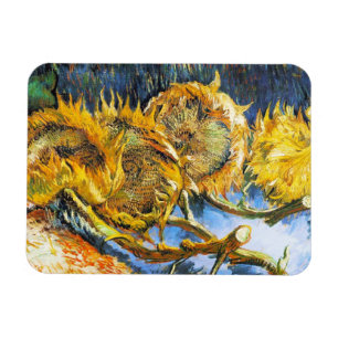 Still Life with Four Sunflowers Van Gogh Vincent Magnet