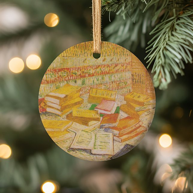 Still Life with French Novels | Vincent van Gogh Ceramic Ornament (Creator Uploaded)