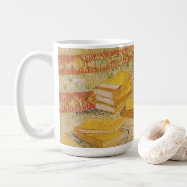 Still Life with French Novels | Vincent van Gogh Coffee Mug (With Donut)