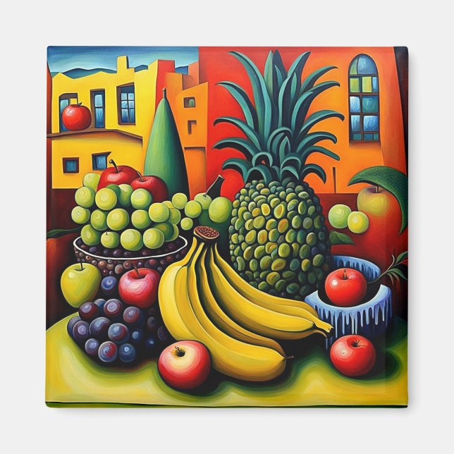 Still life with fruit 10 magnet (Front)
