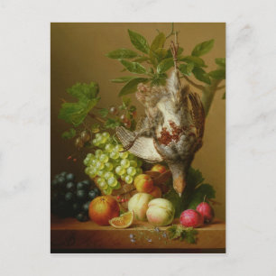 Still Life with Fruit and a Dead Partridge Postcard