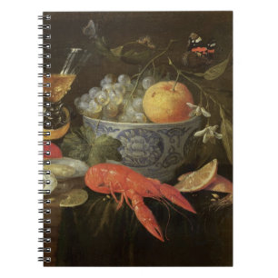 Still Life with Fruit and Shell Fish, 1653 (oil on Notebook