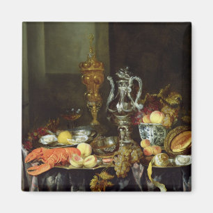 Still Life with Fruit and Shellfish Magnet
