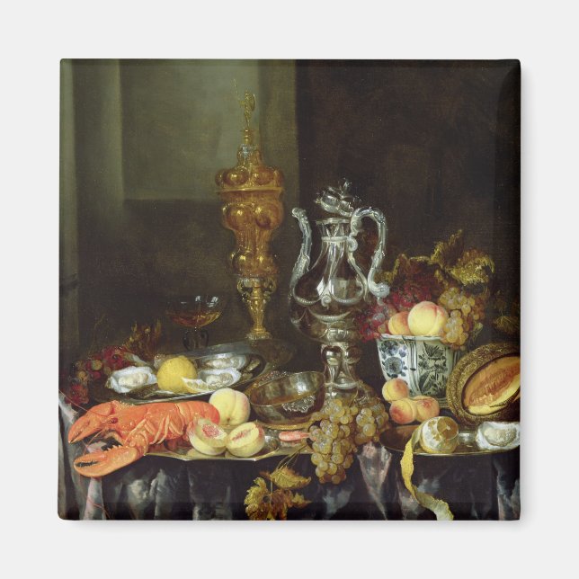 Still Life with Fruit and Shellfish Magnet (Front)