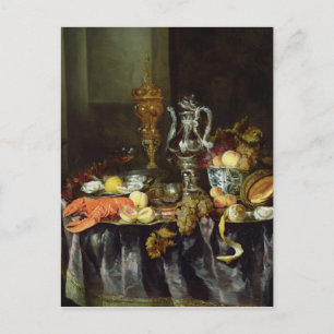 Still Life with Fruit and Shellfish Postcard