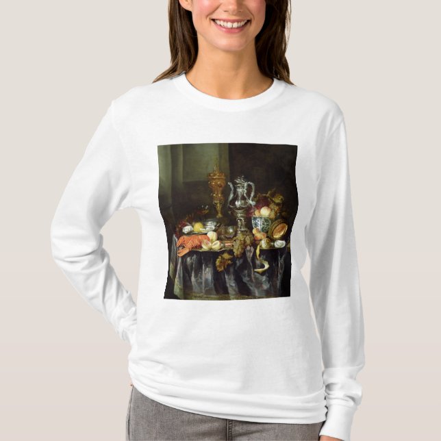 Still Life with Fruit and Shellfish T-Shirt (Front)