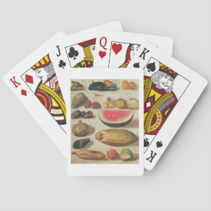 Still Life with Fruit and Toad Playing Cards