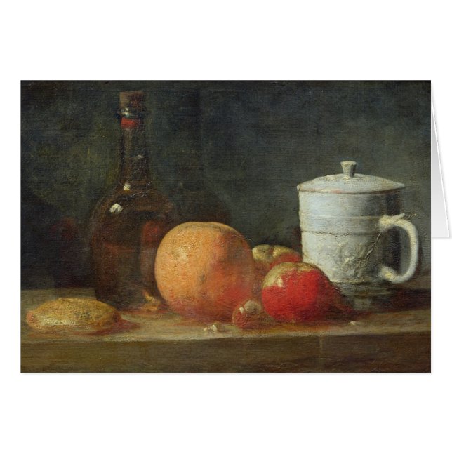 Still Life with Fruit and Wine Bottle (Front Horizontal)