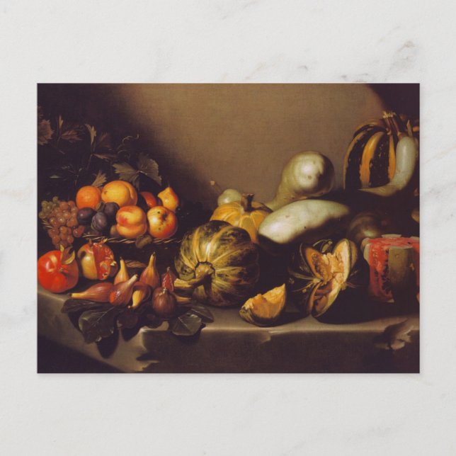 Still Life with Fruit by Caravaggio Postcard (Front)