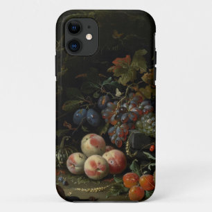 Still Life with Fruit, Foliage and Insects, c.1669 iPhone 11 Case