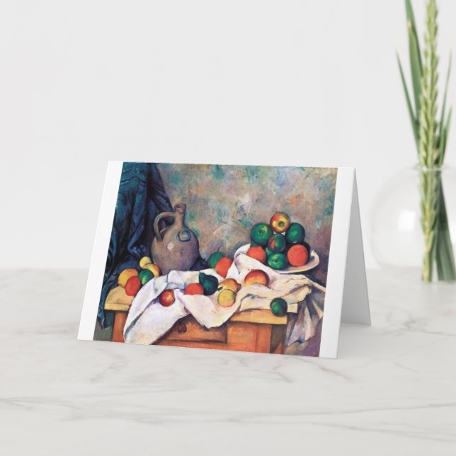 Still Life with Fruits, Paul Cezanne Card (Front)