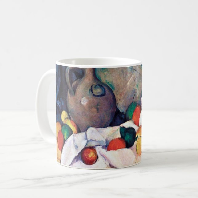 Still Life with Fruits, Paul Cezanne Coffee Mug (Front Left)