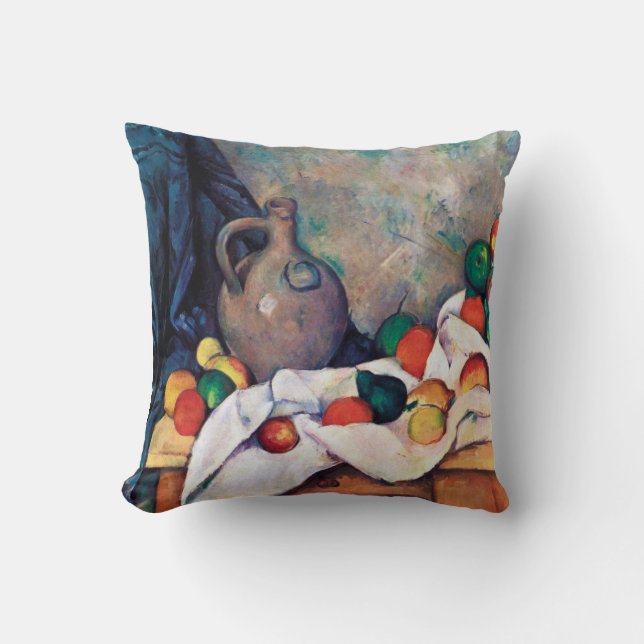 Still Life with Fruits, Paul Cezanne Cushion (Front)