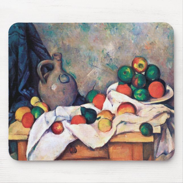 Still Life with Fruits, Paul Cezanne Mouse Pad (Front)