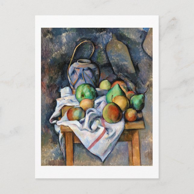 Still Life with Fruits, Paul Cezanne Postcard (Front)