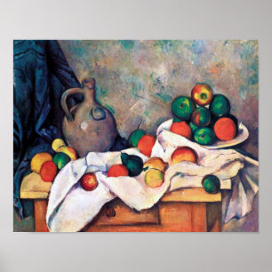 Still Life with Fruits, Paul Cezanne Poster