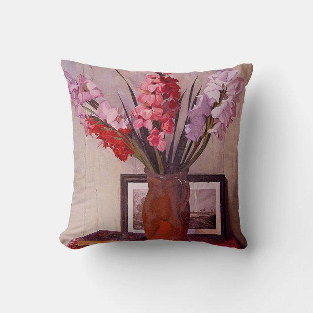 Still Life with Gladioli Cushion (Front)