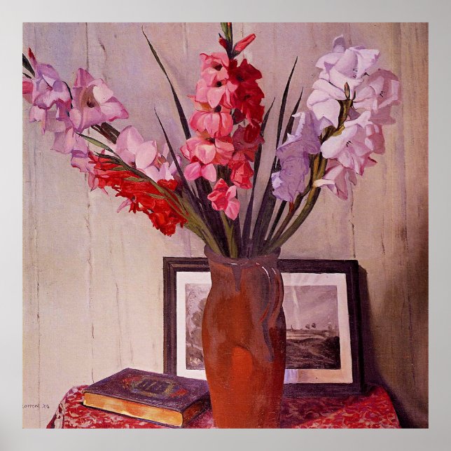 Still Life with Gladioli Poster (Front)