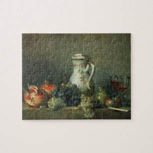 Still Life with Grapes and Pomegranates, 1763 (oil Jigsaw Puzzle