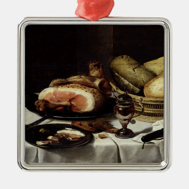 Still Life with Ham Metal Ornament (Front)