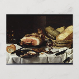 Still Life with Ham Postcard