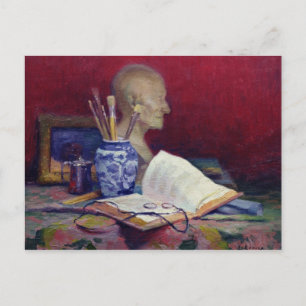 Still Life with Head of Voltaire Postcard