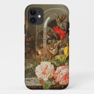Still Life with Humming Bird in a Glass Dome iPhone 11 Case