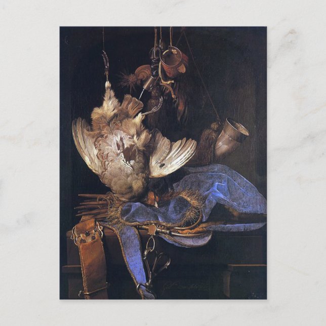 Still Life with Hunting Equipment Postcard (Front)