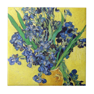 Still Life with Irises Vincent van Gogh Ceramic Tile
