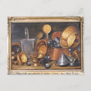 Still Life with Kitchen Utensils Postcard