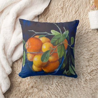 Still Life with Lemons and Orange Branch Cushion