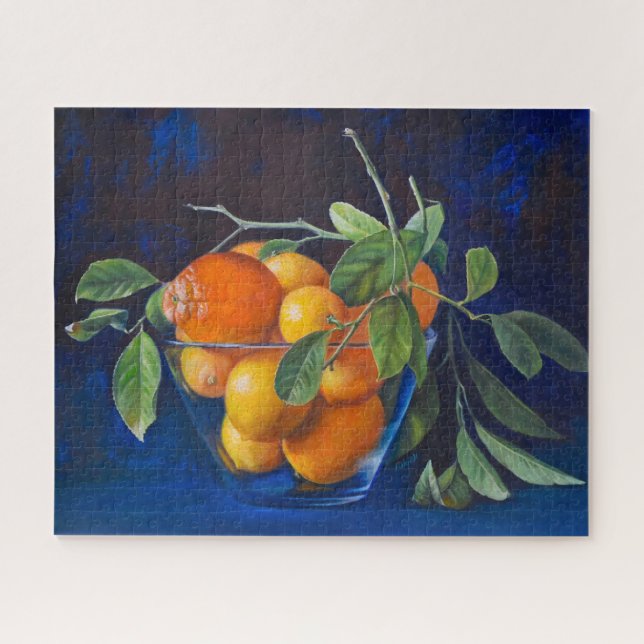 Still Life with Lemons and Orange Branch Jigsaw Puzzle (Horizontal)