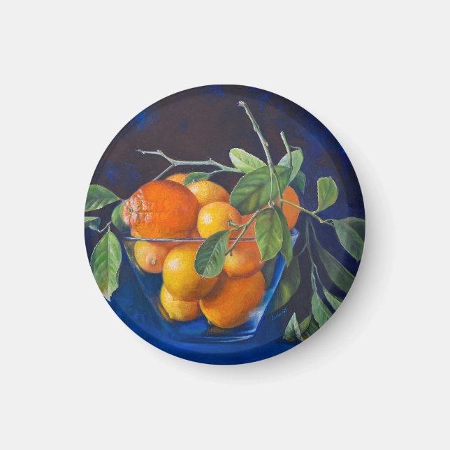 Still Life with Lemons and Orange Branch Magnet (Front)