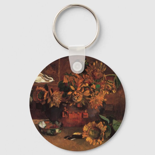 Still Life with L'Esperance (Hope) by Paul Gauguin Key Ring (Front)