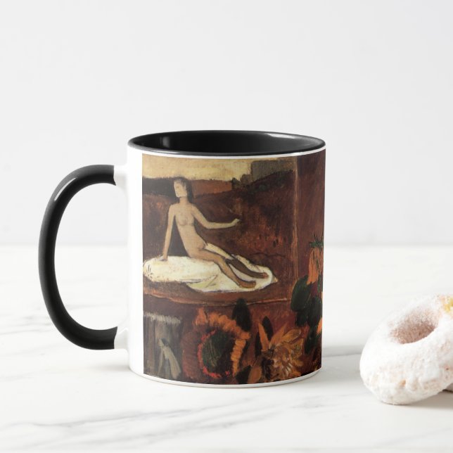 Still Life with L'Esperance (Hope) by Paul Gauguin Mug (With Donut)