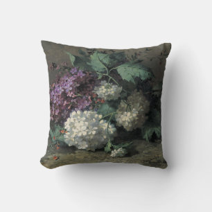 Still Life with Lilacs by Margaretha Roosenboom Cushion