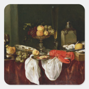 Still Life with lobster Square Sticker