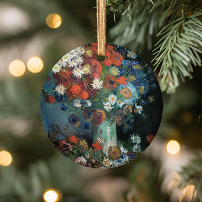 Still Life with Meadow Flowers | Vincent van Gogh Ceramic Ornament (Creator Uploaded)