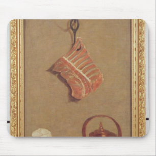 Still Life with meat, kettle and cup Mouse Pad