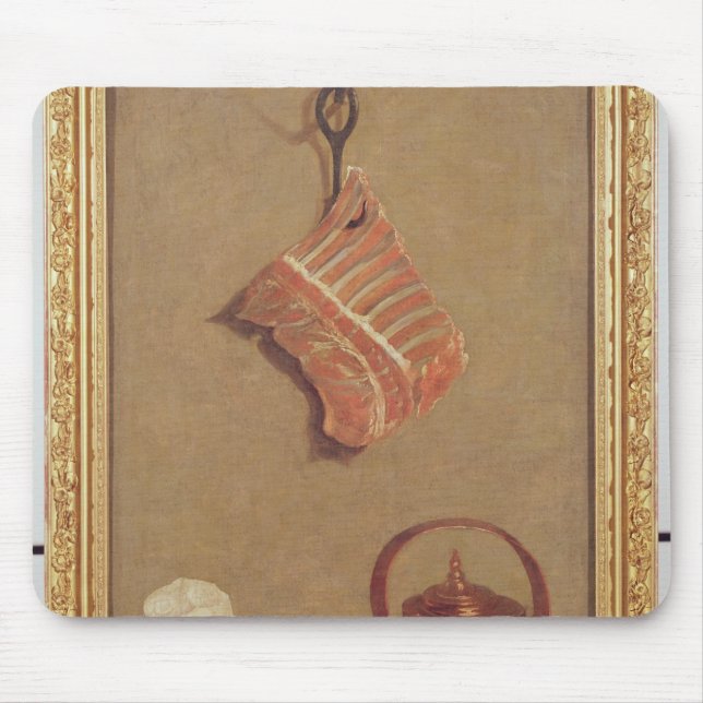 Still Life with meat, kettle and cup Mouse Pad (Front)