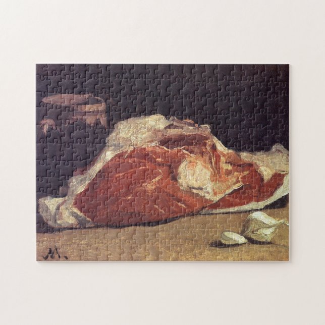 Still Life with Meat Monet Fine Art Jigsaw Puzzle (Horizontal)