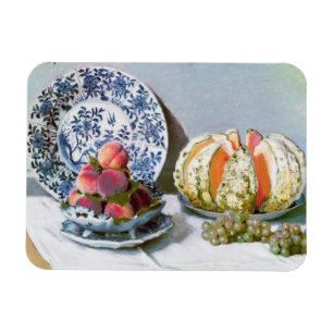 Still Life with Melon, 1872 Claude Monet Magnet