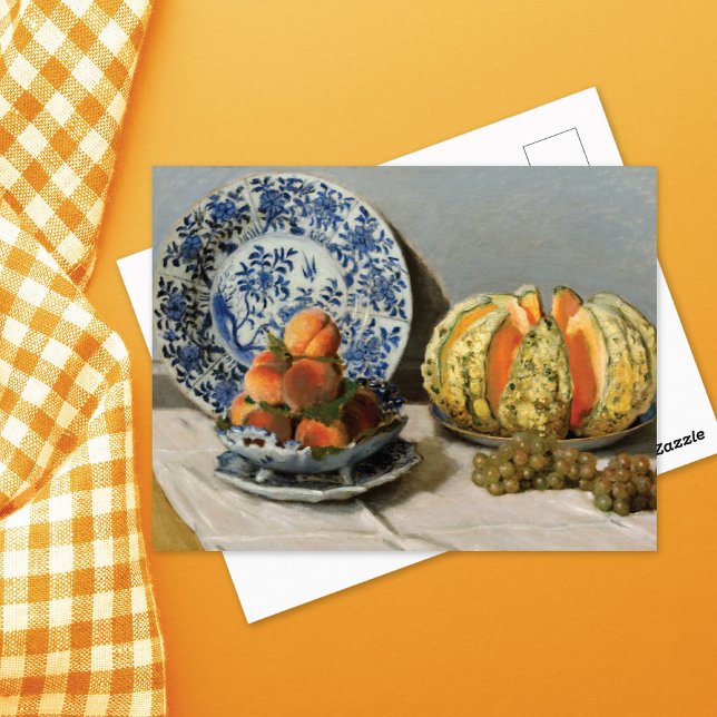 Still Life with Melon Claude Monet Postcard (Creator Uploaded)