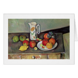 Still life with milk jug and fruit, c.1886-90 (oil