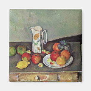 Still life with milk jug and fruit, c.1886-90 (oil magnet