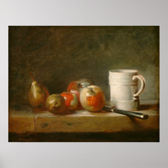 Still Life with Mug - Jean-Siméon Chardin Fine Art Poster (Front)