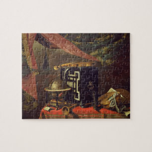 Still Life with Musical Instruments (oil on canvas Jigsaw Puzzle