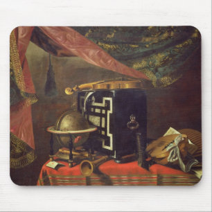 Still Life with Musical Instruments (oil on canvas Mouse Pad
