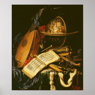 Still Life with Musical Instruments Poster