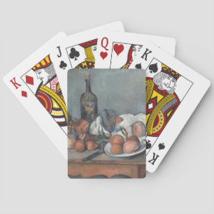 Still Life with Onions, OIl Painting, Paul Cezanne Playing Cards